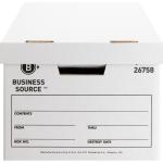 Business Source Lift-off Lid Medium Duty Storage Box