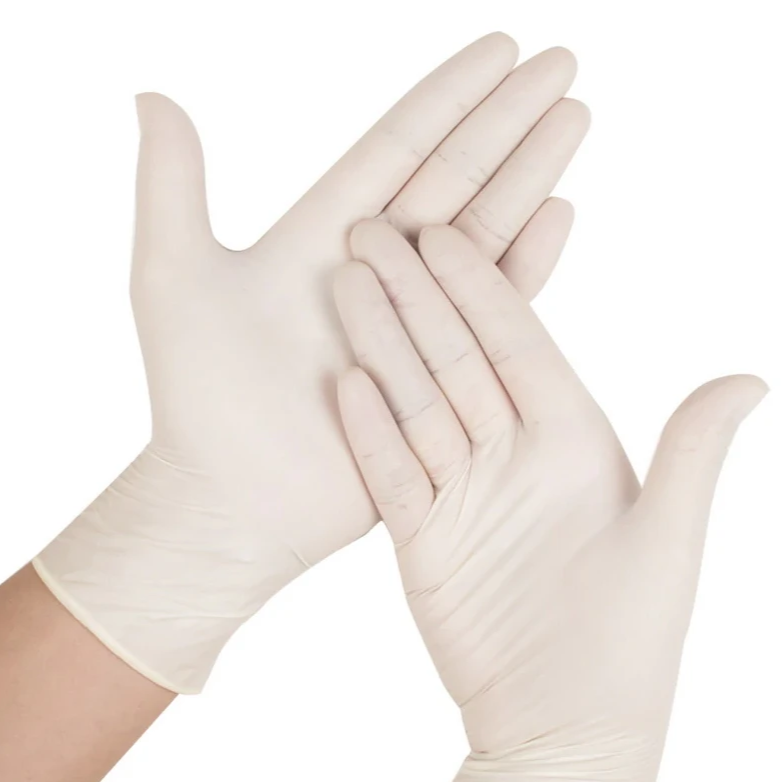 Medium One-Off Latex Gloves - Pack of 100, 100 PK