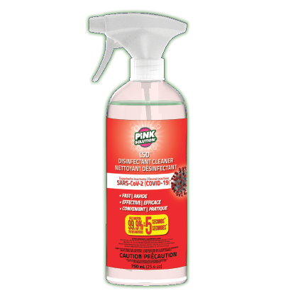 Disinfectant Germicidal Cleaner With Spray Head - Pink Solution - 750 Ml - Pack of 12
