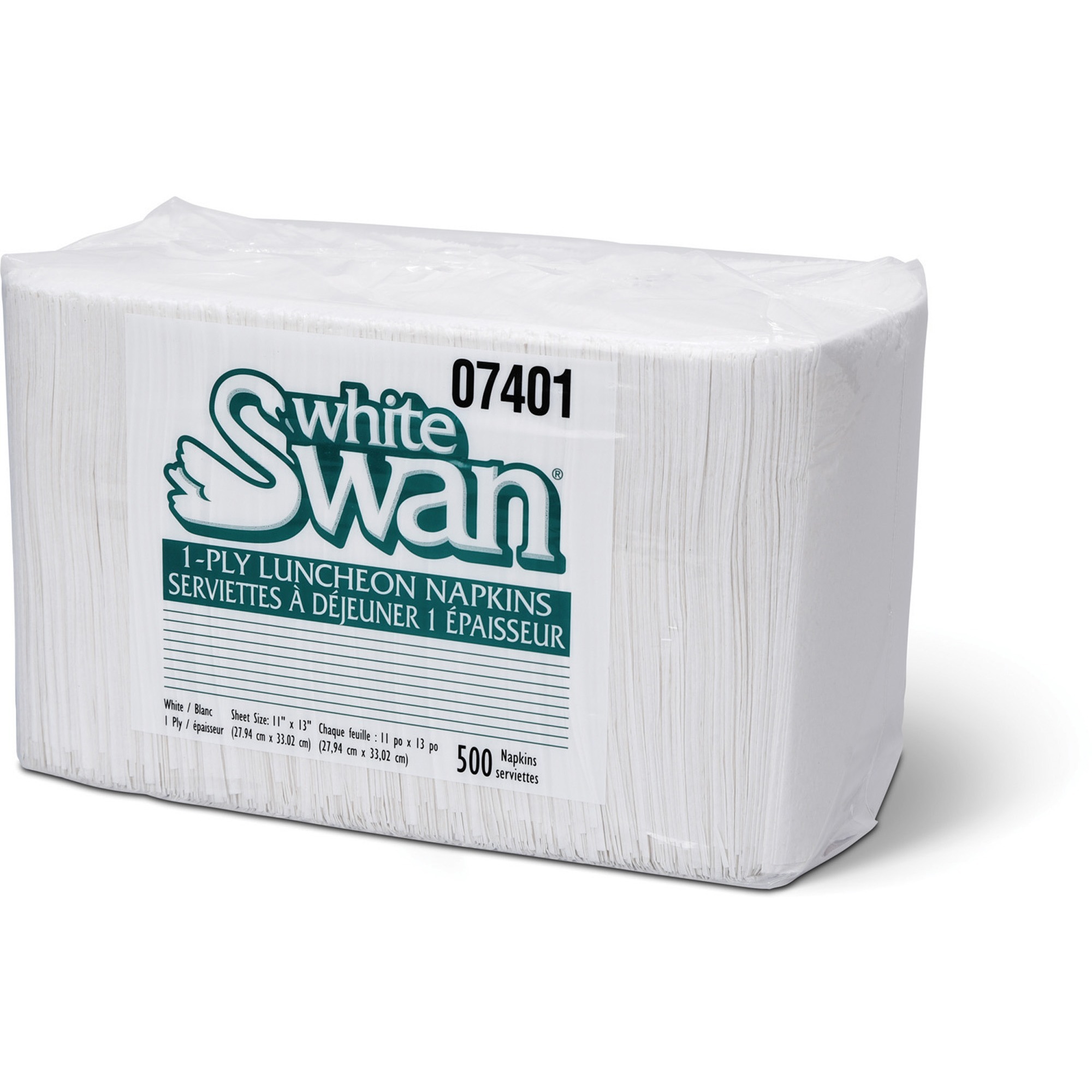 White Swan, Table Napkin, White, 500 / Pack
